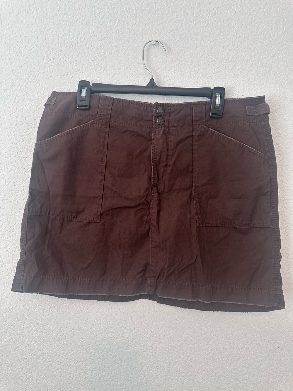 GAP Brown Utility Skirt with Front Pockets